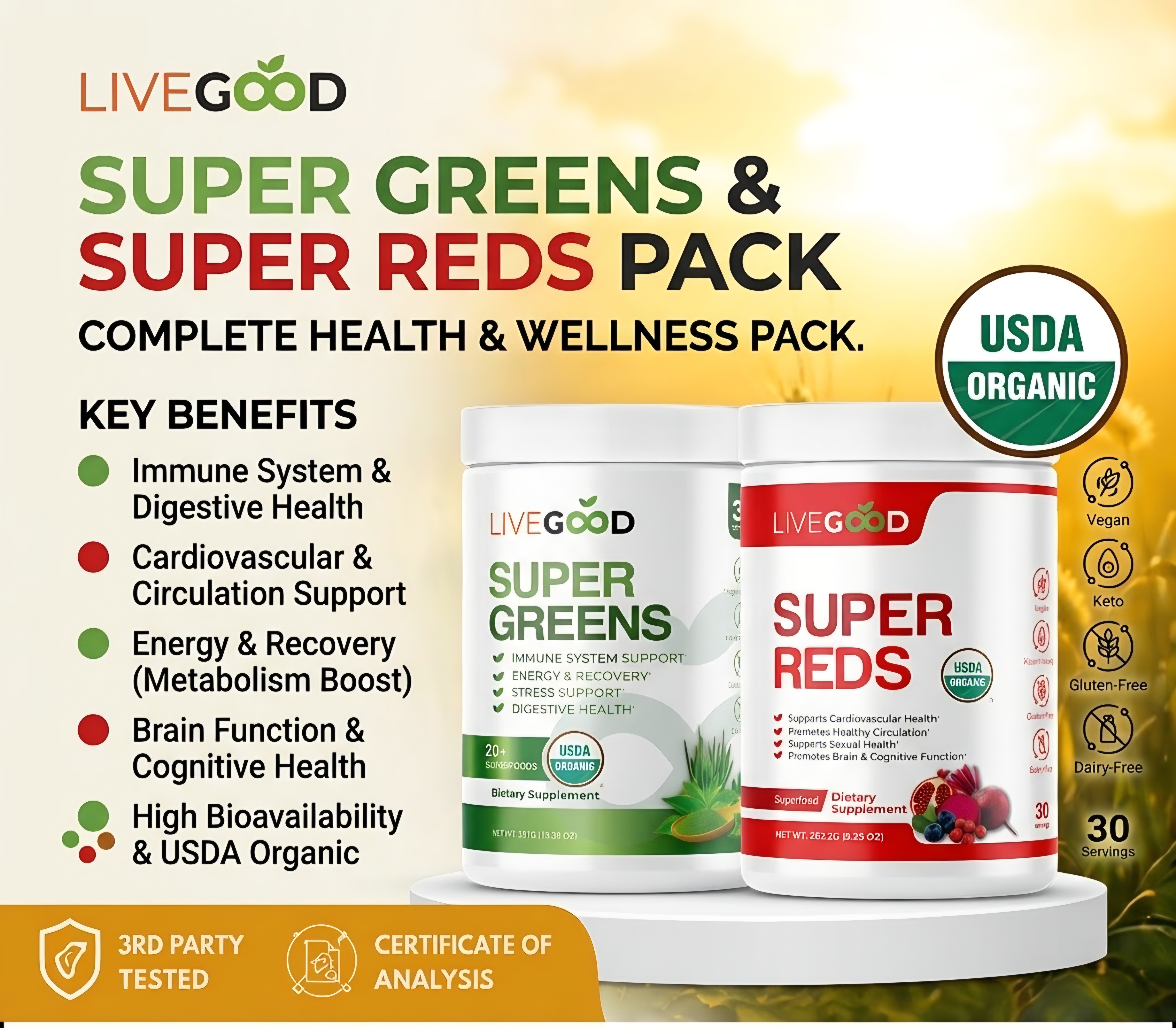 Greens and Reds Pack